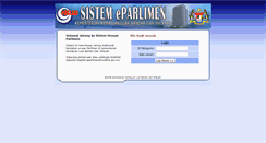 Desktop Screenshot of eparlimen.rurallink.gov.my